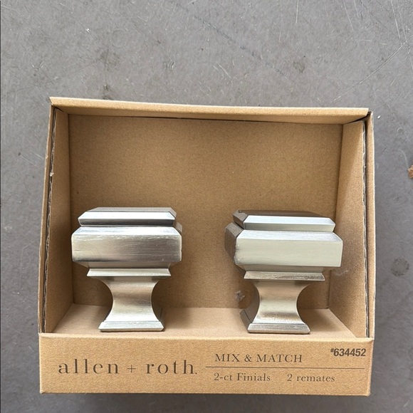 Allen + Roth Silver Finials - Picture 1 of 1